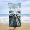 Kampfflugzeugmuster Strandtuch für Familie Freunde Geschenk Schnelltrocknend Sandfrei Für Bad Yoga Strand Camping Schwimmen GYM