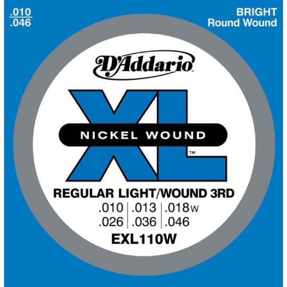 Buy D'Addario EXL110W Nickel Wound Electric Guitar Strings, Regular