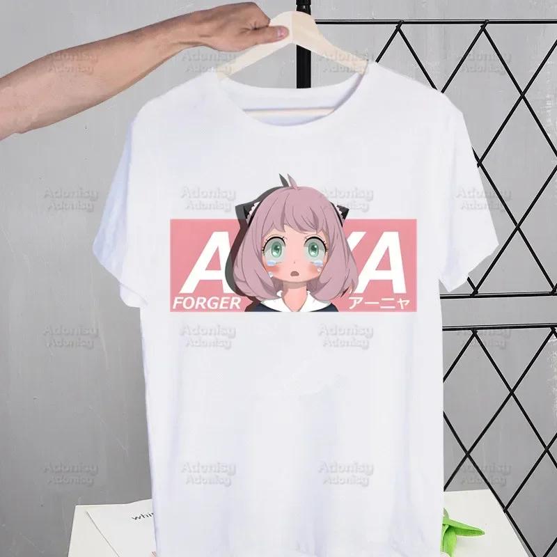 Spy X Family Anime Kawaii Anya Forger SPYFAMILY Men's Tshirt Cute Shirt Mens Fashion T-Shirt For Men Casual Tops Short Sleeve