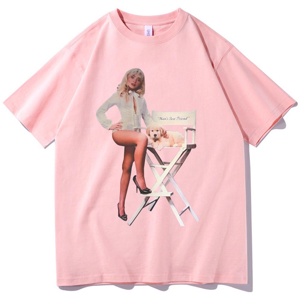 Sabrina Carpenter Best Friend T-Shirt Women Summer Female Y2K Clothing Women Cotton Harajuku Fashion Casual Streetwear Tees Tops