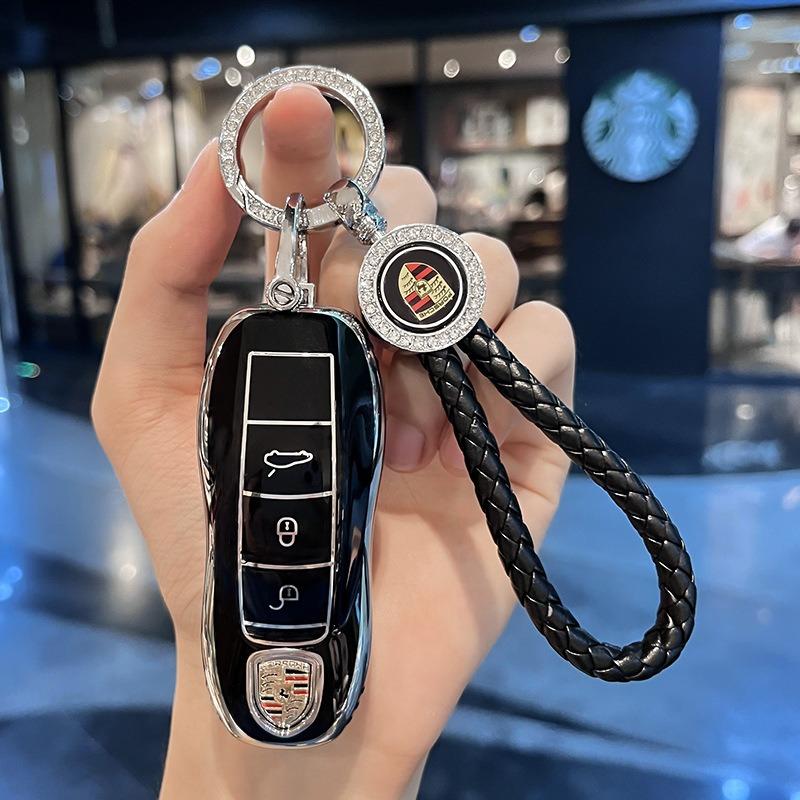 Neue Auto Schlüsselhülle Abdeckung Für Porsche Für Panamera Macan Cayenne Cayman Boxster 911 9ya 971 Intelligente Schutzhülle Fernbedienung Schlüsselabdeckung