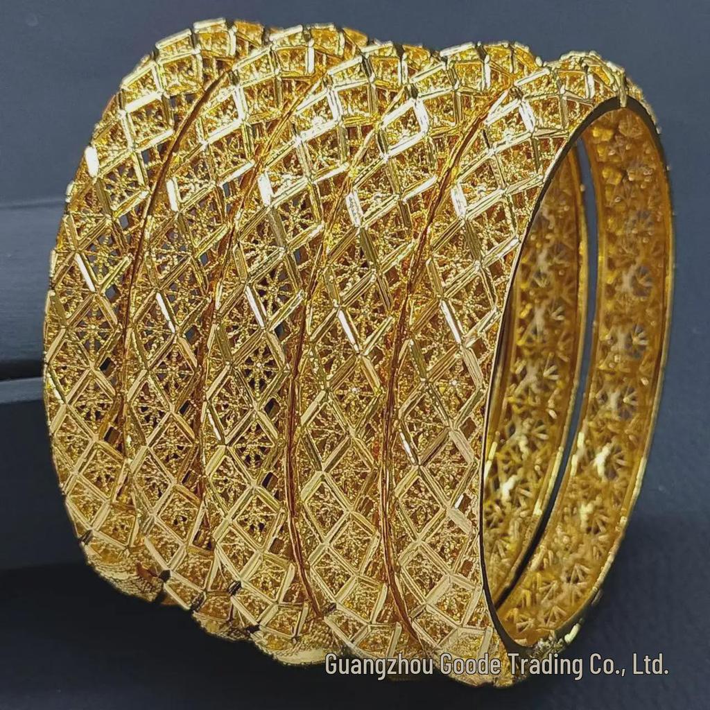24k Gold Vietnamese Sand Bracelets for Women – Elegant Bridal Jewelry