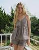 Dolosiwa Check Ring Sleeveless Pajama Set_3 Colors
