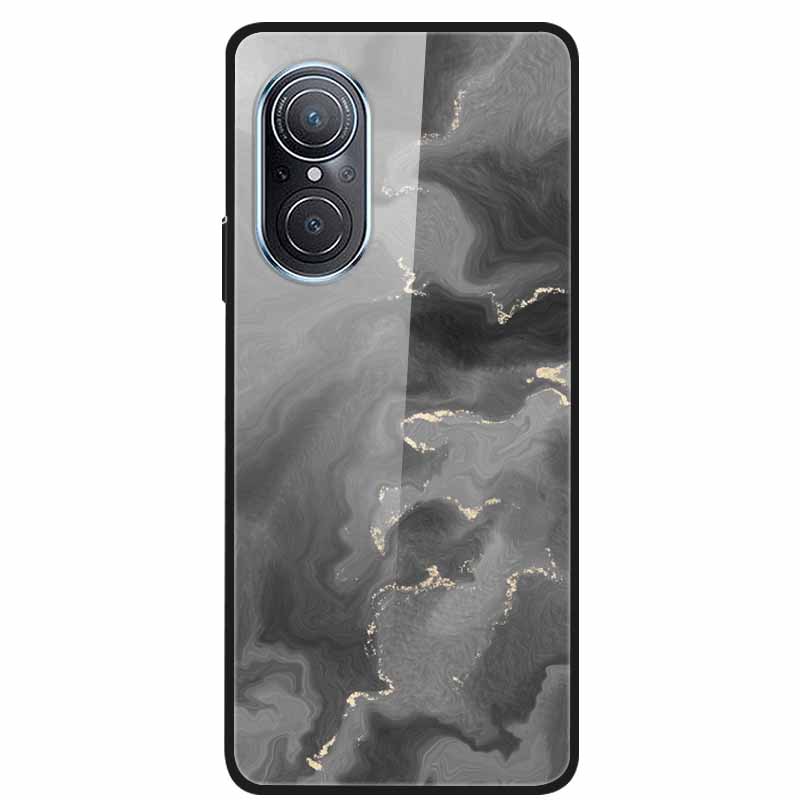 For Huawei Nova 9 10 Case Marble Tempered Glass Cover Hard Back Case For Huawei Nova9 10 SE Capa Nova10 Shockproof Funda Coque