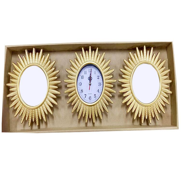 Living Room Wall Clock Home Table Sofa Background Wall Clock Modern Minimalist Abstract Art Wall Clock Triple Wall Clock