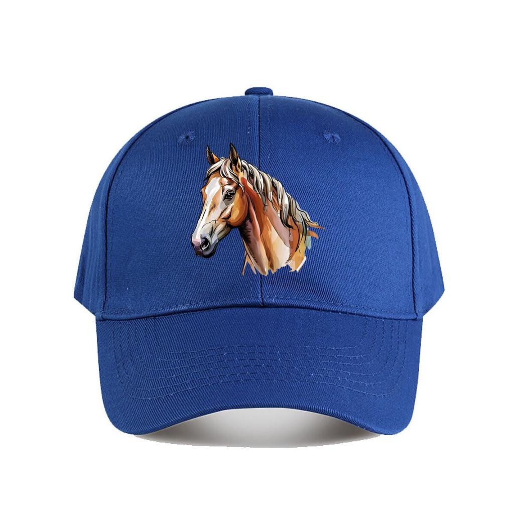 Colorful Horse Art Print Wall Decor Baseball Cap Fashion Unisex Sunhat Womens Outdoor Sports Snapback Cap