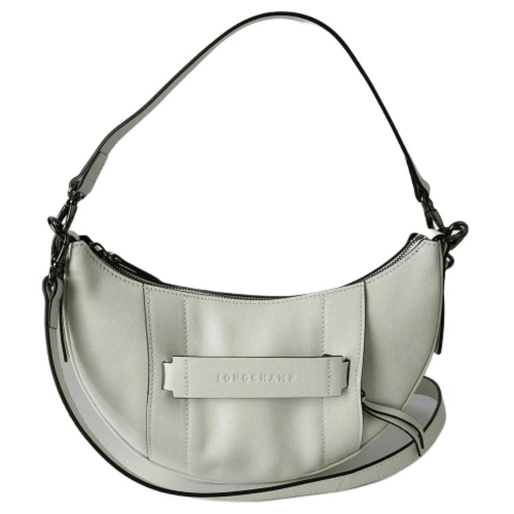 

Longchamp Logo Leather Crossbody Bag Small Women bags White 10292HCV607 Basic Set (Bag+Dust Bag)