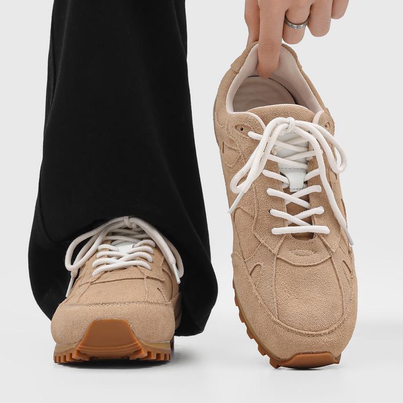 Casual Lace-Up German Training Shoes Men'S Trendy Thin-Soled Classic Commuter Shoes Round Head City Outdoor Sports Shoes