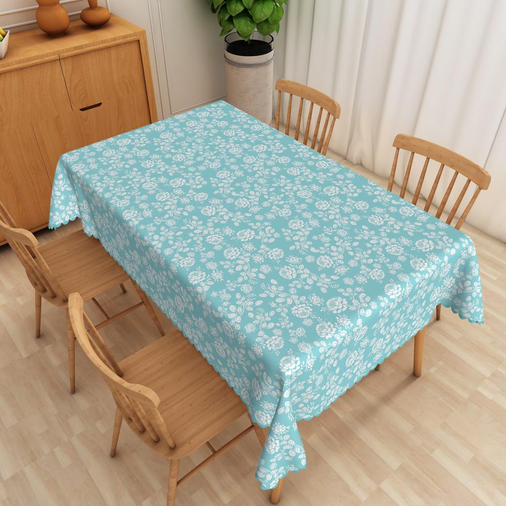 Sunflower Floral Tablecloth Plant Print Waterproof Oilproof Wedding Birthday Party Home Restaurant Dining Table Decor Repeatable