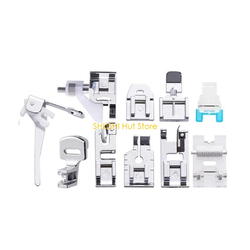 11pcs Presser Foot for Brother Singer Janome Home Sewing Machines Parts Accessories Universal Sew Machine Presser Foot D57B