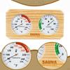 2-in-1 Hygrometer/hygrothermograph for Sauna, Wall-mounted, Wooden, Easy Installation. Temperature