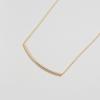 LUNNE 14k Gold Simple Curved Bar Necklace (Gold Filled) #GFN05