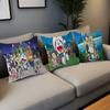 D-DoraemonS Cushion Cover Car Throw Pillow Case For Sofa Car Christmas Gift 40x40cm 45x45cm