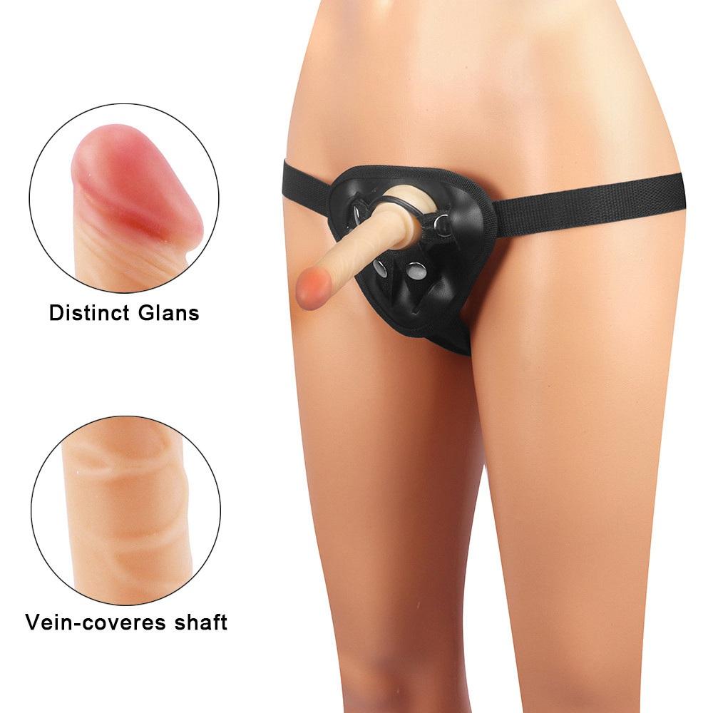 Adjustable Dildo Realistic Strapon Toys for Adults Removable Dildo with Suction Cup Sex Toys for Women Lesbian