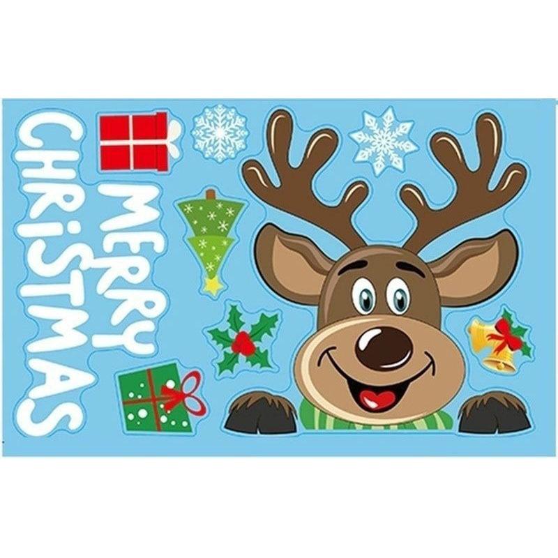 2025 Double-Sided Snowflake Static Glass Stickers - Christmas Window & Wall Decoration