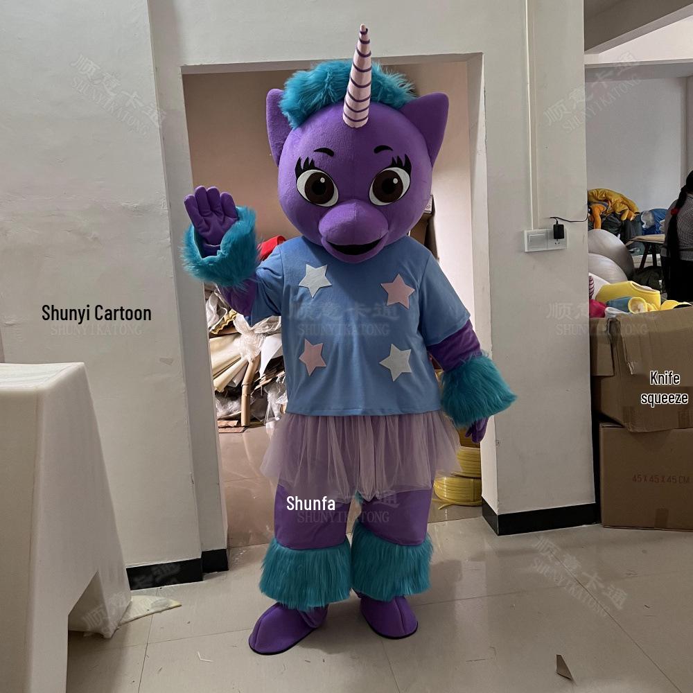 Unicorn Mascot Costume for Performances and Parties