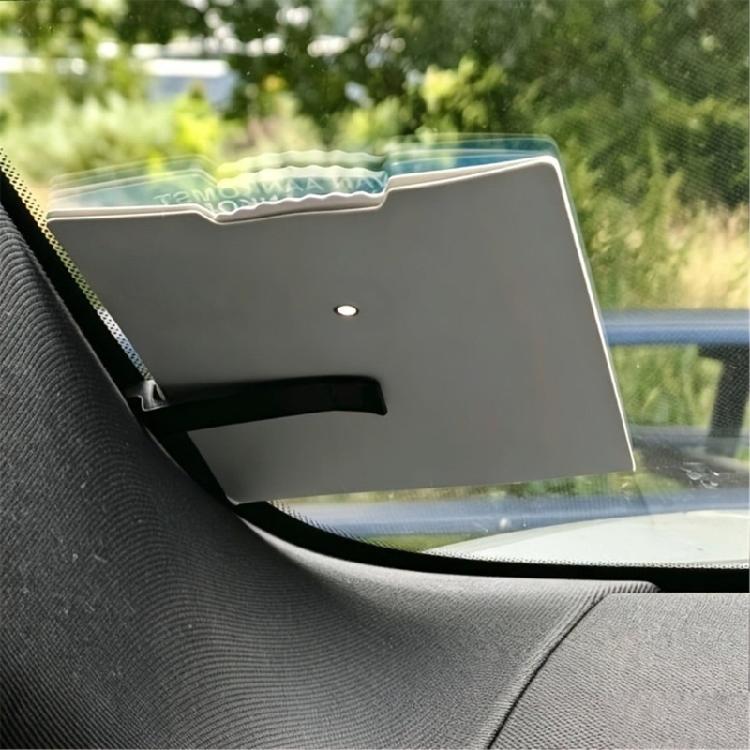 Vehicle Receipt Clip Set, Car Ticket Storage for Drivers with Trim Slot Placement & Quick Card Access in the Cabin