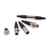 3/4/5/6-Pin Mini-XLR Buchse / Stecker für Kabelverlötung für Mikrofonverlötung Gerade Kleine XLR Buchse Stecker