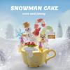 Christmas Cupcake Mini Snowman Christmas Tree Gingerbread House Gift Box Model Building Blocks Romantic Updated Year Gift