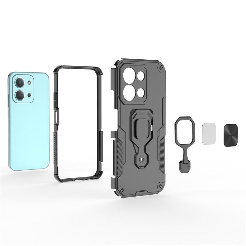 Phone Holder Case For Xiaomi Poco C85 Case Heavy Armor Phone Back Cover For Poco C85 4G Shockproof Phone Case For Poco C85 Case