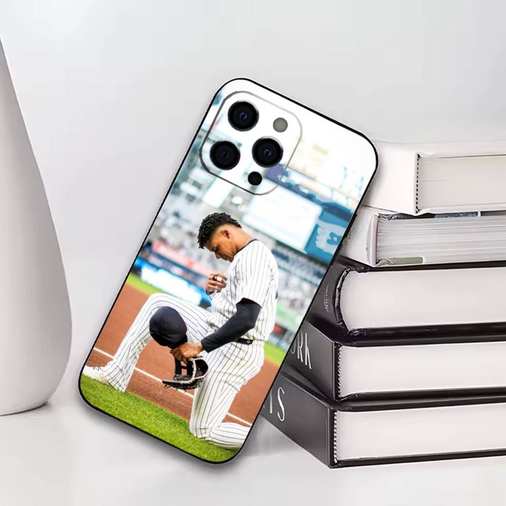 Baseball Juan Soto  Phone Case For iPhone17,16,15,14,13,12,11 Plus,Pro Soft Silicone Black Cover
