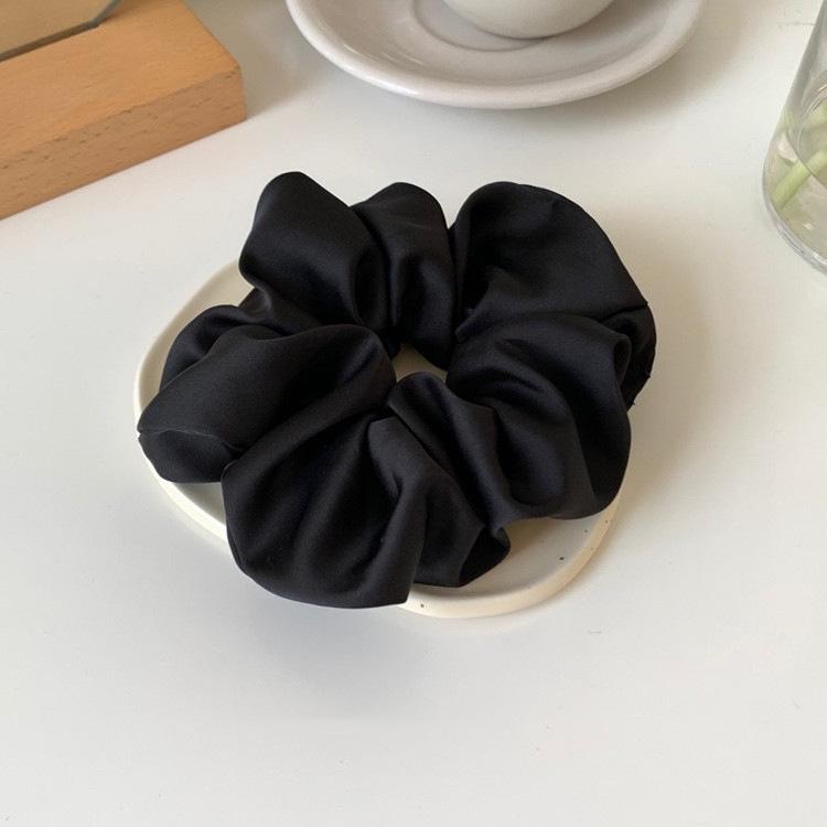 High-end Sense~simple Satin Large Intestine Hair Ring Ins Fat Intestine Hair Rope French Large Intestine Circle Satin Headband Women's Headwear