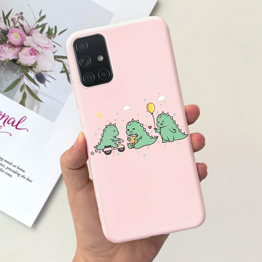 For Samsung A51 A71 A31 Phone Case Fashion Pattern Liquid Silicone Full Protection Back Cover For Samsung Galaxy A 51 71 31 Capa