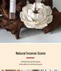 Dehua Ceramic Flower Incense Holder - Chinese Zen Aromatherapy Ornament Gift