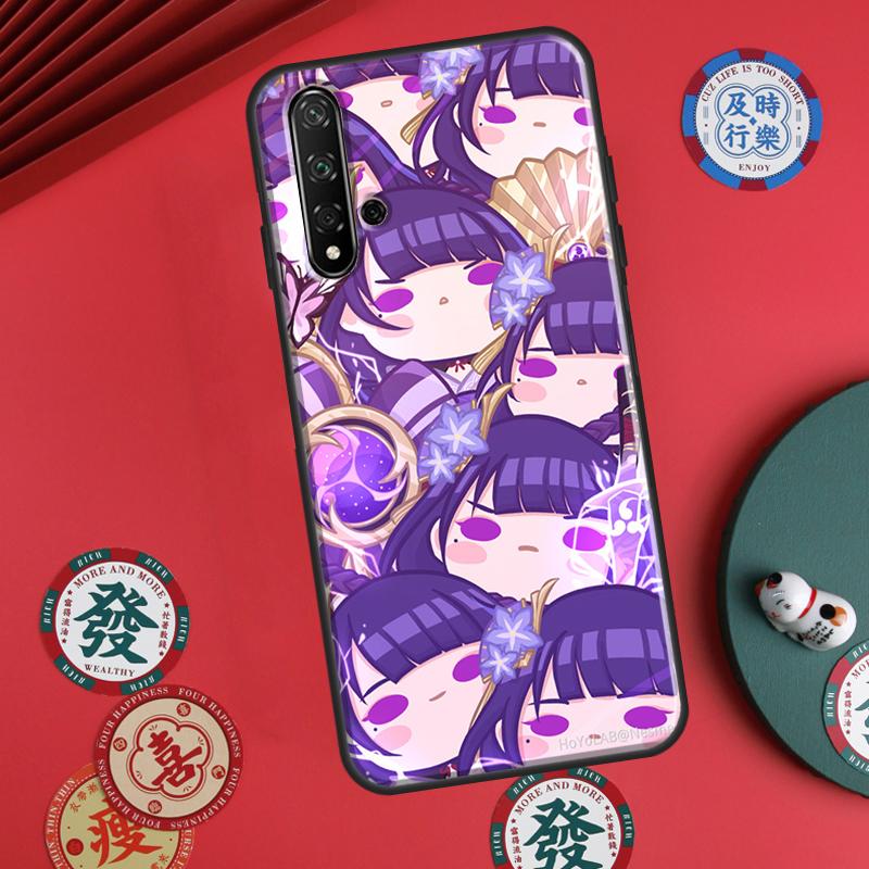 Cute Cartoon Genshin Impact For Huawei P30 P20 P40 Lite P60 Pro Nova 5T 12s 12i 11i Y90 Y70 Y60 Y61 Y91 Y72 9 10 SE Case