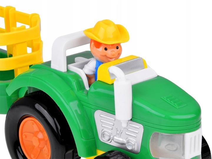 Traktor s přívěsem Farmář a zvířátka Zvuk + Světlo Za5390