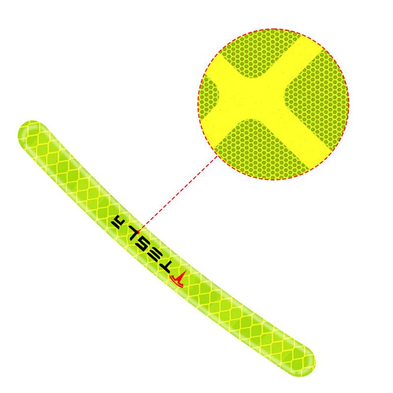 Car Wheel Hub Reflective Stickers Tire Rim Luminous Accessories For Tesla Model 3 Model X S 2016-2020 Decals TM3 TMX TMS Decal