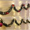 2M Weihnachtsgrüne Zuckerstangenbänder DIY-Zubehör mit LED-Lichtern Xmas Grüne Zuckerstangenbänder Multi-Szenen Leichtgewicht