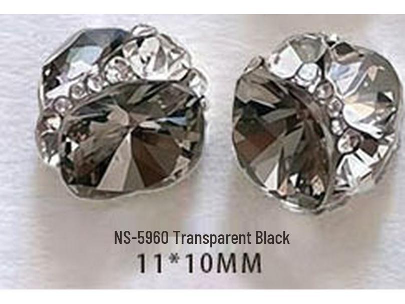 Luxury Square Manicure Accessories with Handmade Stacked Rhinestones - Super Shiny Crystal Nail Art