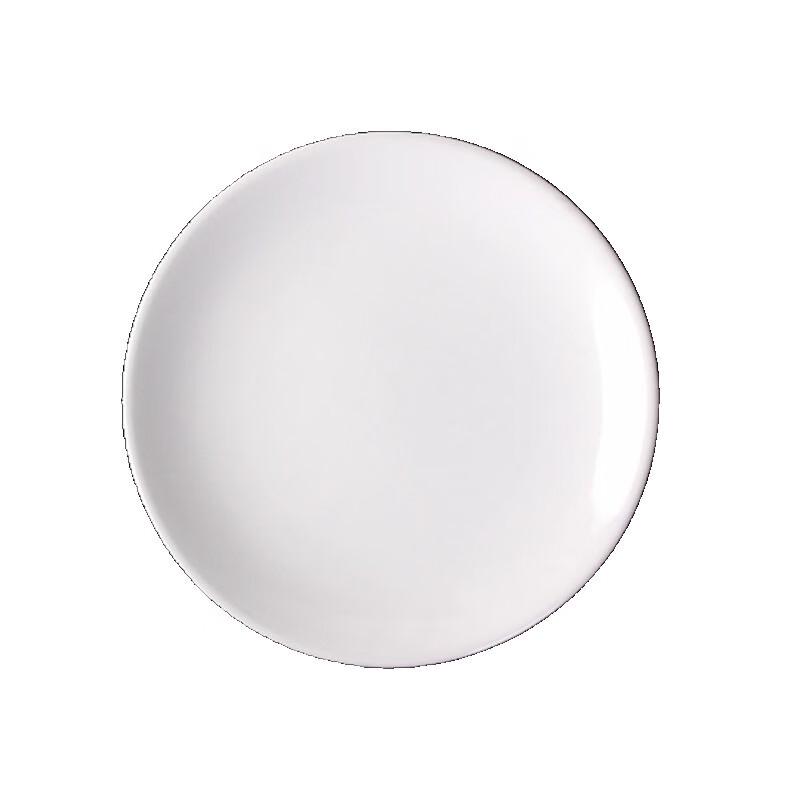 Danshi Zhiyuan Pure White Ceramic Shallow Dinner Plate