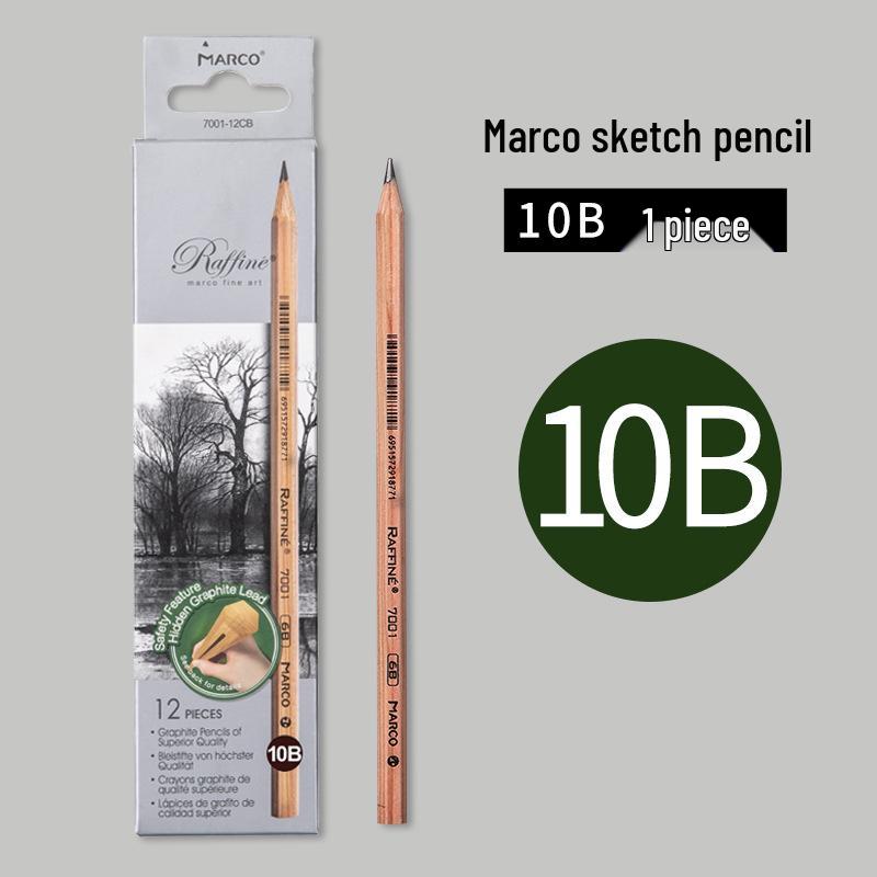 

Олівці для ескізів та столярного вугілля Marco - Олівці HB з натурального дерева для учнів початкової школи conventional
