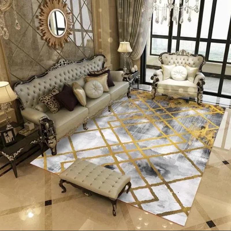 European style Luxurious Carpets For Living Room Bedroom Area Rugs Classic Turkey Study Large Carpet Sofa Coffee Table Floor Mat