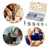 Blocare excentrică, 90 buc. Blocări excentrice pentru conectarea pieselor de mobilier, Conector excentric 3 în 1