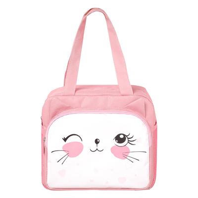 Lunch Meal Bag Large Capacity Cartoon Patterns Square Portable Lightweight Insulated Lunch Box Bag for Outdoor