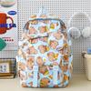 Cartoon printing primary school schoolbag female cute graffiti capybara large capacity lightweight high school backpack