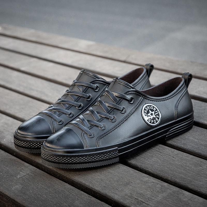 

Унисекс Водонепроницаемые Дождевые Сапоги - Легкие, Нескользящие, Удобные Низкие Ботинки для Весны и Осени Women s Black