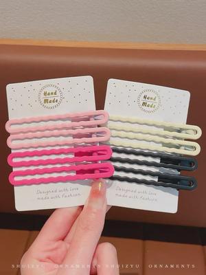 Candy Color Duckbill Hair Clip - Seamless Hairpin for Women’s Bangs and Side Hair