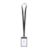 Fashion Card Cover Women Men Aluminum Alloy Work Name Card Holders Business Badge Lanyard Holder Metal Bags Case