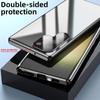 Suitable for Samsung S25ultra Magneto Mobile Phone Case Bright Metal Magnetic High Definition Anti Peeping Snap Protection Glasses Anti Fall