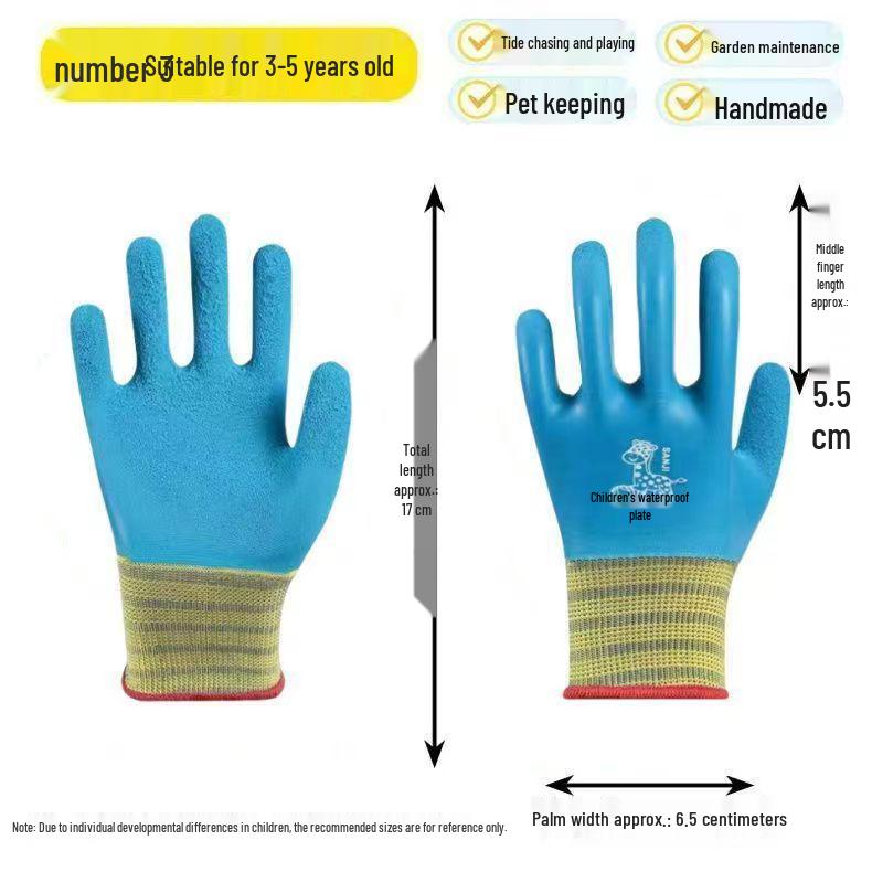 Kids' Anti-Slip Protective Gloves for Outdoor Sports and Gardening