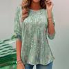 BITCED Women's Fashion Casual O-Neck Long Sleeve Blouses & Shirts