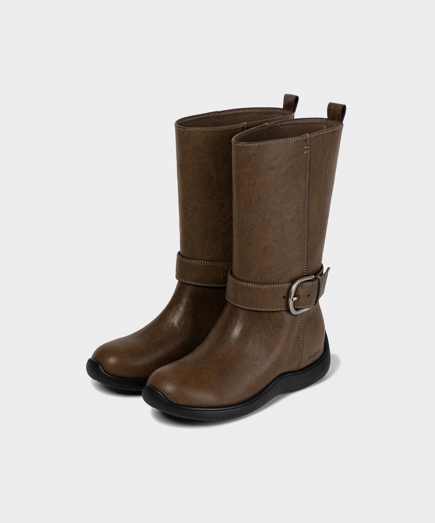 Khiho Beltage Mid Boots Brown