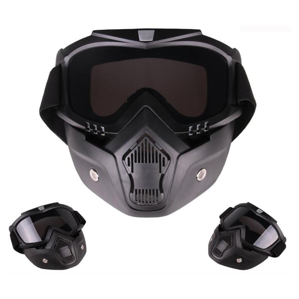 Detachable Anti-fog Mask Goggles Helmet Goggles for Riding Ski Motorcycle
