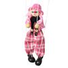 Colorful Pull String Mini Clown Puppet Vintage Funny Traditions Classic Toy With Joint Activity For Baby Boys Or Girl