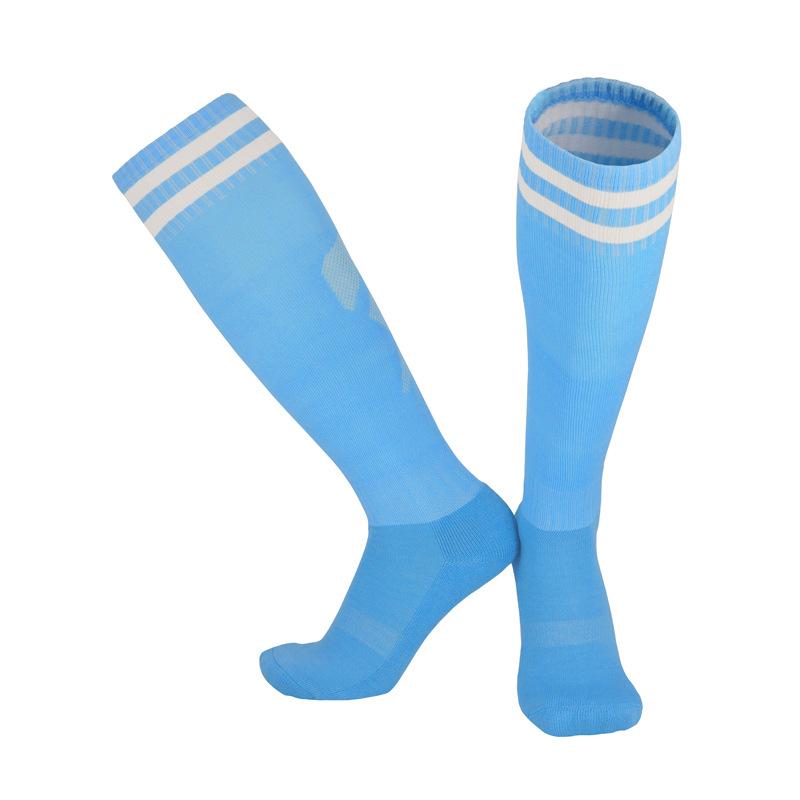 Towel Bottom Football Socks Men S Children S Thickened Stockings Student Non-Slip Professional Training Sports Socks Men msize32-37_2Pcs небесно-голубой