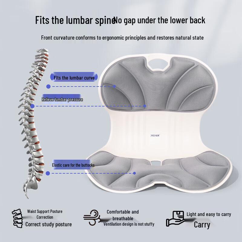 Jiaao Ergonomic Memory Foam Seat and Back Cushion